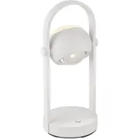TRIO Musterring Cannon – Tafellamp – Mat Wit – Oplaadbaar – LED – Touchfunctie – USB-C aansluiting