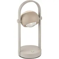 TRIO Musterring Cannon – Tafellamp – Oranje – Oplaadbaar – LED – Touchfunctie – USB-C aansluiting
