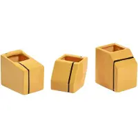 Serax Silos Set van Kandelaars by Plan C Yellow | Set of 3