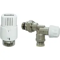 Bonfix Thermostaat radiatorventiel + adaptor haaks verkeerd