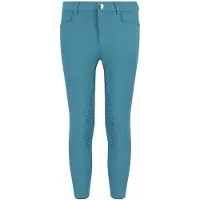 Kentucky Horsewear Horsewear - Rijbroek Miami City – Paardrijbroek meisje – Smaragd – Kniegrip – Ademend – Maat 120 - Voor Ruiters