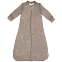 SwaddleMe Hopper - Newborn Slaapzak met Afritsbare Mouwen - Bruin - 62cm - 2.4 TOG - Autostoel & Antikrabwantjes - Winterslaapzak