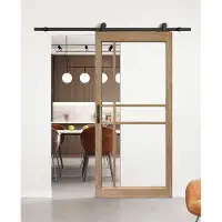 Barnwoodweb Loftdeur Eiken en glas 6 vaks modern