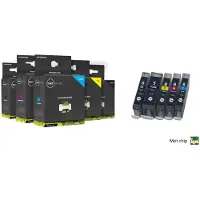 Inktmedia Geschikt Canon PGI-5BK en cli-8 serie inkt met chip van