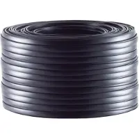 S-Impuls Telefoonkabel 4-aderig op rol | CCA (AWG30) | plat | zwart | 100 meter