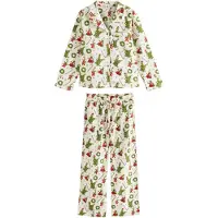 Next Pyjama 'Weihnachts-Familienkollektion' crème / gemengde kleuren / wit