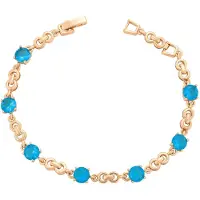 NAEMI Armband turquoise / goud