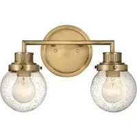 Quintiesse Wandlamp Poppy, dimbaar, messing / goud, Badkamer, metaal, Wandlamp