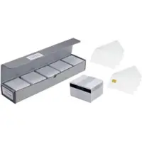 Zebra KAART VOEDSELVEILIG PVC 30 MIL ZWART/ZWART MAT (500 DOOS), Printer accessoires