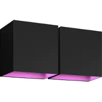 Philips Hue Resonate Downward White and Color - zwart 2-pack