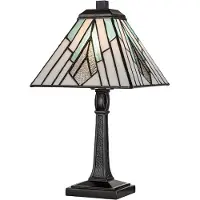 Elstead Lighting Tiffany LED Tafellamp Alderley | 1X E14 Max 40W | Dimbaar | Vintage Bronze