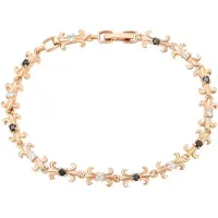 Gaya Armband rose-goud / zwart