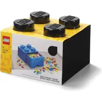 LEGO Opbergbox Brick 4 Zwart 22