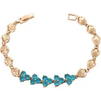 Gaya Armband turquoise / rose-goud