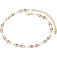 Gaya Armband goud / rood / zwart / wit