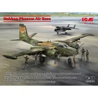 ICM Modelbouwpakket Militaire voertuigen - DS4804 Nakhon Phanom Air Base - B-26K, 0-2, Figuren, Bewapening - Platen Plastic - 1:48 - Modelbouw