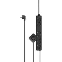 Hama Stekkerdoos - 6-voudig - 3m kabel - met voetschakelaar - Zwart