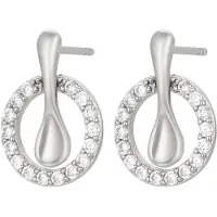 NAEMI Oorbellen zilver / transparant