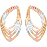 Gaya Oorbellen goud / rose-goud / zilver
