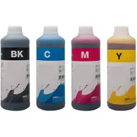 Inktmedia Geschikt Navul inkt SET VAN 4 KLEUREN zwart cyaan magenta geel 4000ml van
