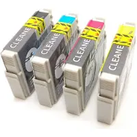 Inktmedia Geschikt Epson T0551 tot T0554 SET Reinigings cartridges van