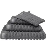 Vandyck Home Towel Wave douchelaken 70x140 Dark Grey