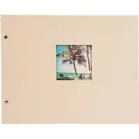 Goldbuch GOL-28823 Schroefalbum BELLA VISTA zandgrijs 39x31cm (witte bladen)