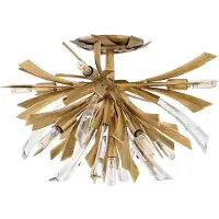 Hinkley/ Fredrick Ramond LED Plafondlamp Vida | 9X E14 Max 40W | Dimbaar | Burnished Gold
