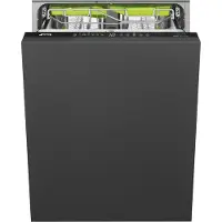 Smeg Volledig geïntegreerd vaatwasser Vaatwasser, Universeel, Volledig geïntegreerd, 60 cm, Aantal couverts: 13, Zwart, A