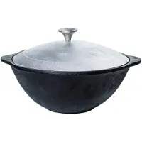 Texas Club | kazan | wok | gietijzer | aluminium deksel | 8 L