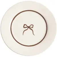 Pick a Poppy Bow Bordje 22 Cm Bruin - Kleine borden Aardewerk Brown - C022218AW25-435