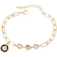 Gaya Armband goud / zwart