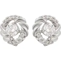 NAEMI Oorbellen zilver / transparant