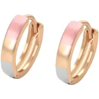 Gaya Oorbellen goud / rosa / zilver