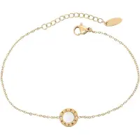 Gaya Armband goud / wit