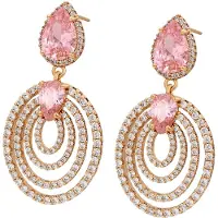 NAEMI Oorbellen goud / pink