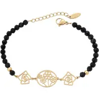 NAEMI Armband goud / zwart