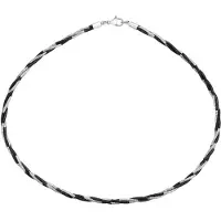 Gaya Ketting zwart / zilver