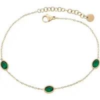 Gaya Armband goud / smaragd