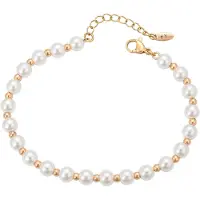 NAEMI Armband goud / parelwit