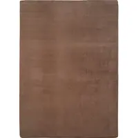 Muratap Joy effen soft vloerkleed – 100% polyester – anti-slip bruin- 80x150 cm