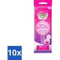Wilkinson Sword 10 x Wilkinson - Wegwerpscheermesjes - Xtreme 3 Beauty - Comfortabel - 1 scheermesje - Scheermesje Vrouw - Wegwerpscheermesje - Vrouwelijke Huid - Comfortabel Scheren - Huidverzorging