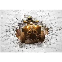 WALLARENA - Fotobehang - 200x140 cm - 3D quad fototapet voor de jongenskamer
