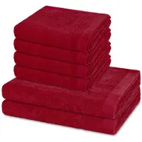 Ross Sonstiges 4 X handdoek 2 X douchehanddoek - in set 6 pack Rubin