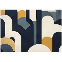 WALLARENA - Fotobehang - 350x250 cm - abstract art deco ontwerp voor slaapkamer en salon, vliesbehang