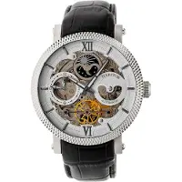 Heritor Automatic Heritor automatisch Aries-skelethorloge met leren band