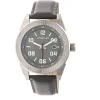 Morphic M63-serie horloge met leren band en datum