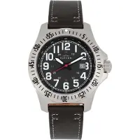 Elevon Aviator horloge met leren band en datum