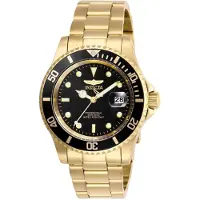 Invicta Pro Diver 26975 Heren Horloge - Quartz Uurwerk - Roestvrij Staal met zwarte Wijzerplaat - 40mm