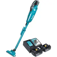 Makita DCL 284 FRG2 accustofzuiger 18 V 0,73 l borstelloos + 2x accu 6,0 Ah + oplader